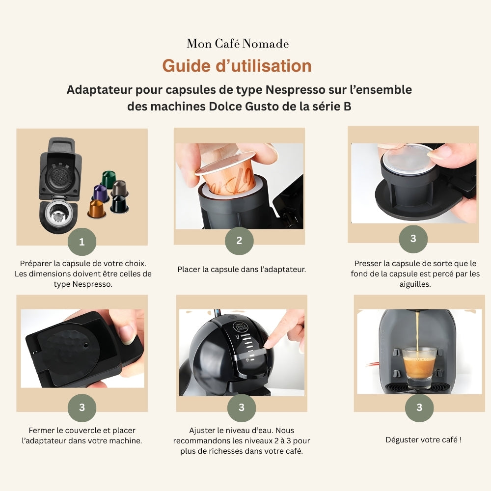 CAPSULE SERIE B  - Adaptateur Capsules type Nespresso